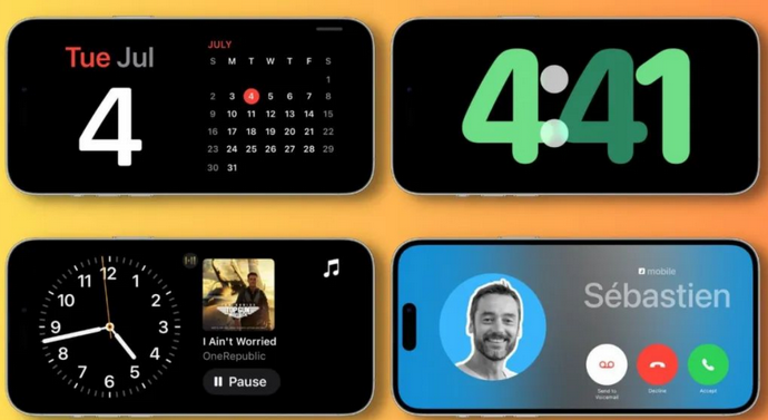 兴县苹果手机维修分享iOS17横屏充电待机显示有什么好处 