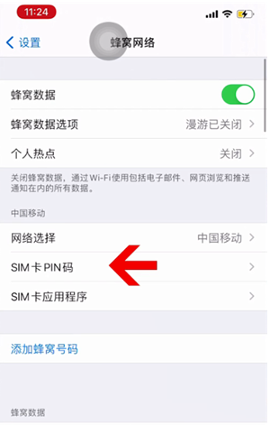 兴县苹果14维修网分享如何给iPhone14的SIM卡设置密码 