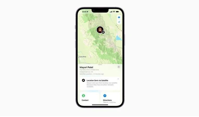 兴县苹果14维修分享iPhone14系列中 FindMy功能通过卫星分享位置方法教程 